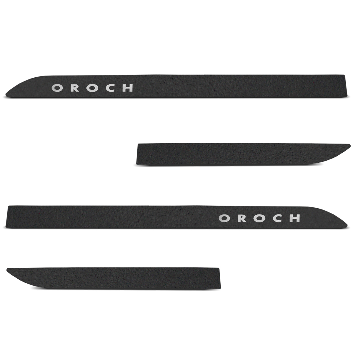 Jogo de Friso Lateral Oroch 2016 a 2024 Preto Texturizado