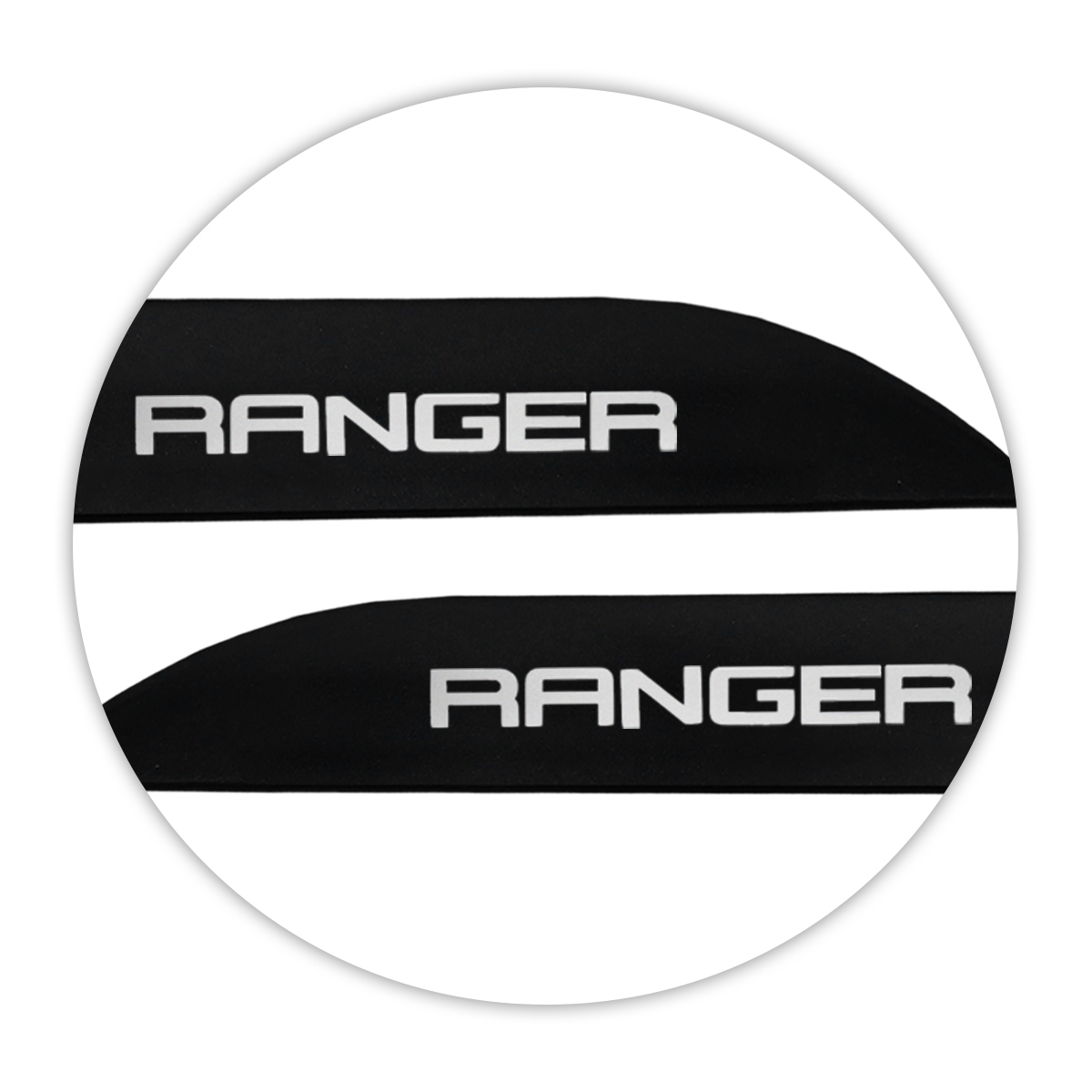 Jogo de Friso Lateral Ranger 2013 a 2024 Preto Gales