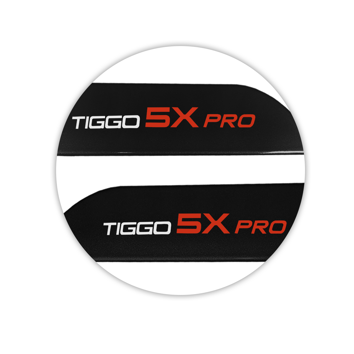 Jogo de Friso Lateral Tiggo 5x Pro 2021 a 2024 Preto Metalico