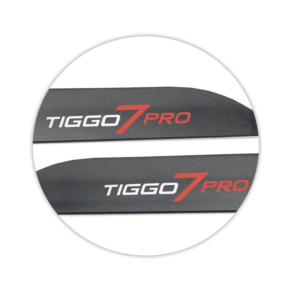 Jogo de Friso Lateral Tiggo 7 Pro 2021 a 2024 Cinza Metalico