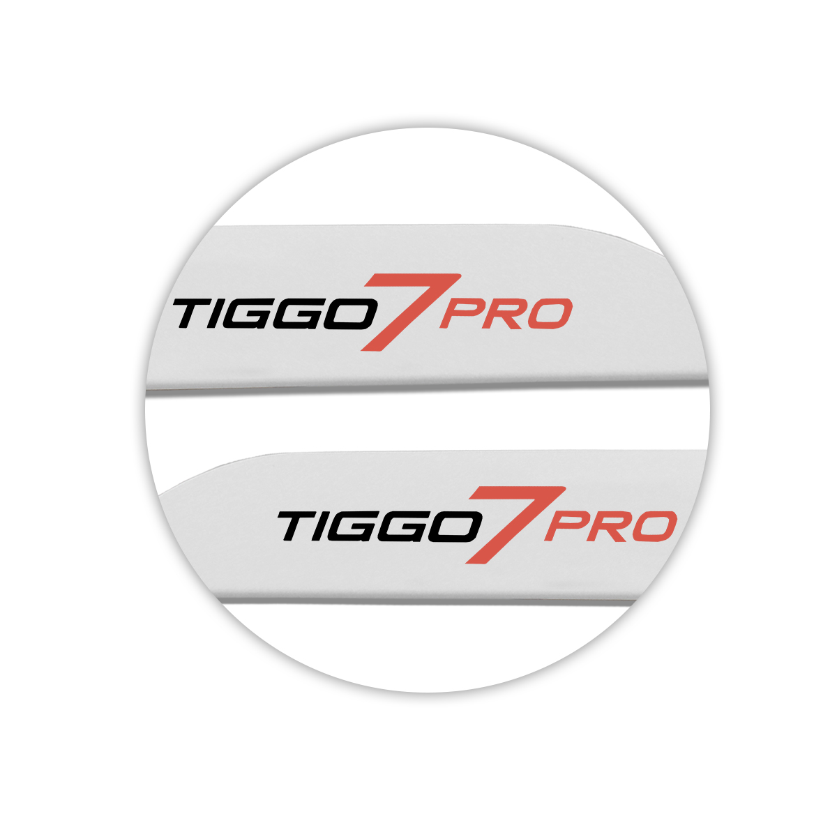 Jogo de Friso Lateral Tiggo 7 Pro 2021 a 2024 Branco Perolizado