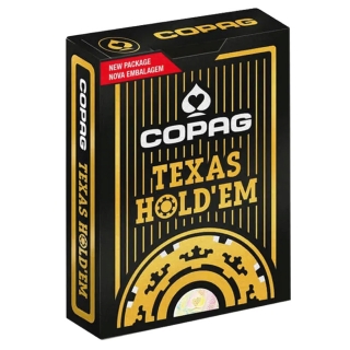 Baralho Plástico Texas Hold'Em Naipe Grande Dourada Copag