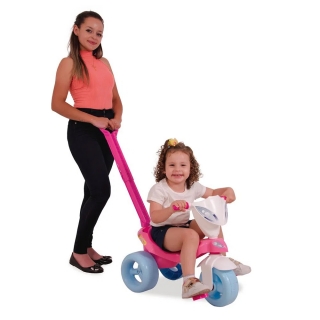 Brinquedo Infantill Triciclo Pepita com Empurrador Xalingo
