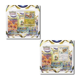 kit de Cartas Pokémon Blister Triplo Astros Cintilantes 3 Pacotes + 1 Carta