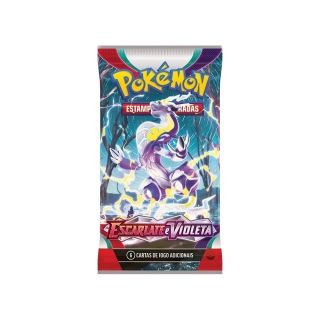 Pacote Cartas Pokémon Booster 6 Cartas - Escarlate e Violeta