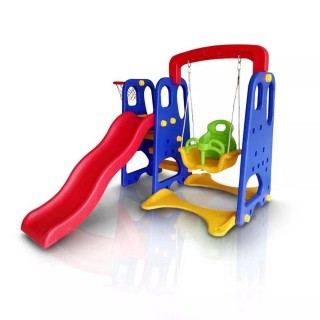 Playground Infantil 3x1 Escorregador Balanço e Cesta Importado