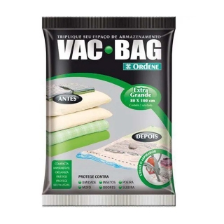 Saco A Vácuo Protetor e Organizador - VAC BAG 80 X 100 - Extra-Grande