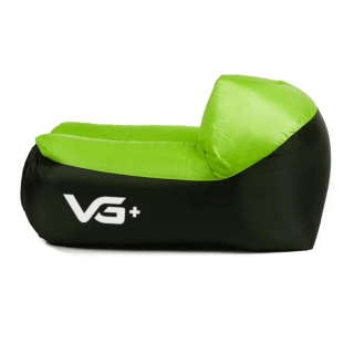 Sofá de Ar Hug Bag Inflável Camping Confortável Verde VG+