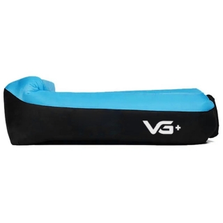 Sofá de Ar Hug Bag Inflável Camping Relaxante Azul VG+
