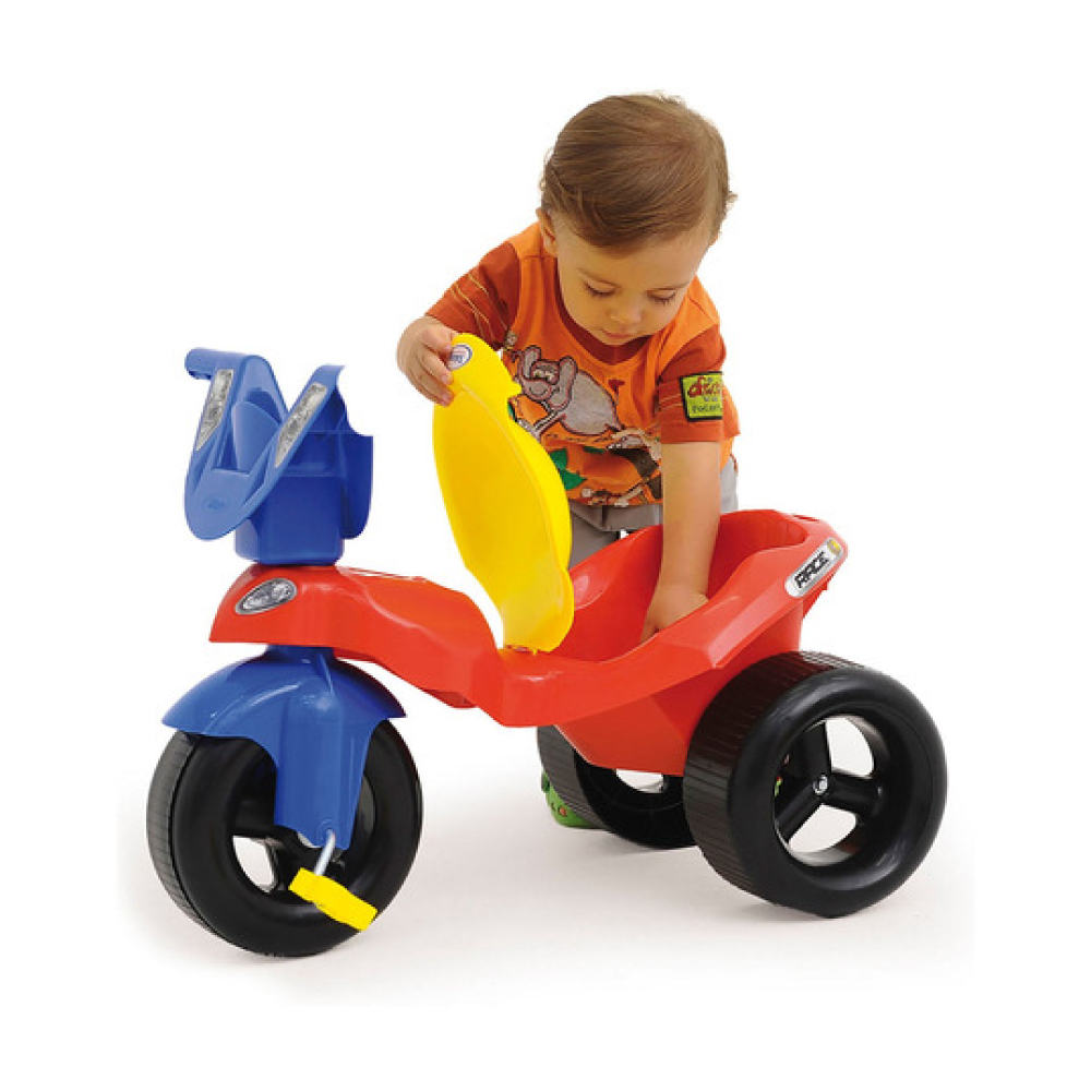Brinquedo Infantill Triciclo Race com Empurrador Xalingo