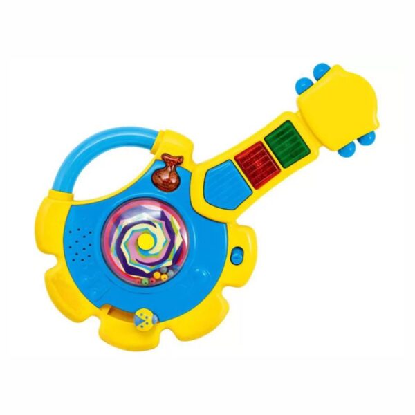 Brinquedo Instrumento Musical Guitarrinha Infantil com Luzes e Som