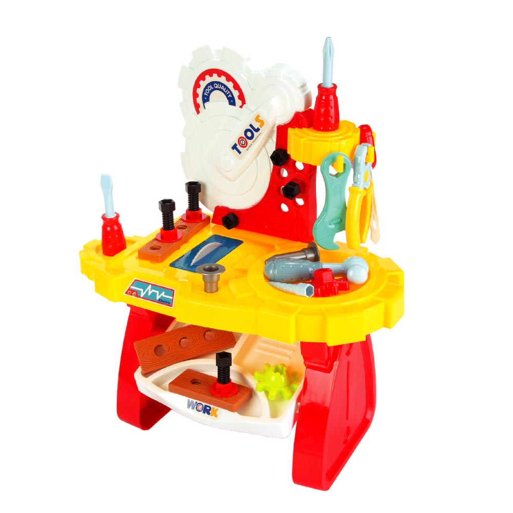 Brinquedo Mesa de Ferramenta 33 Peças Infantil