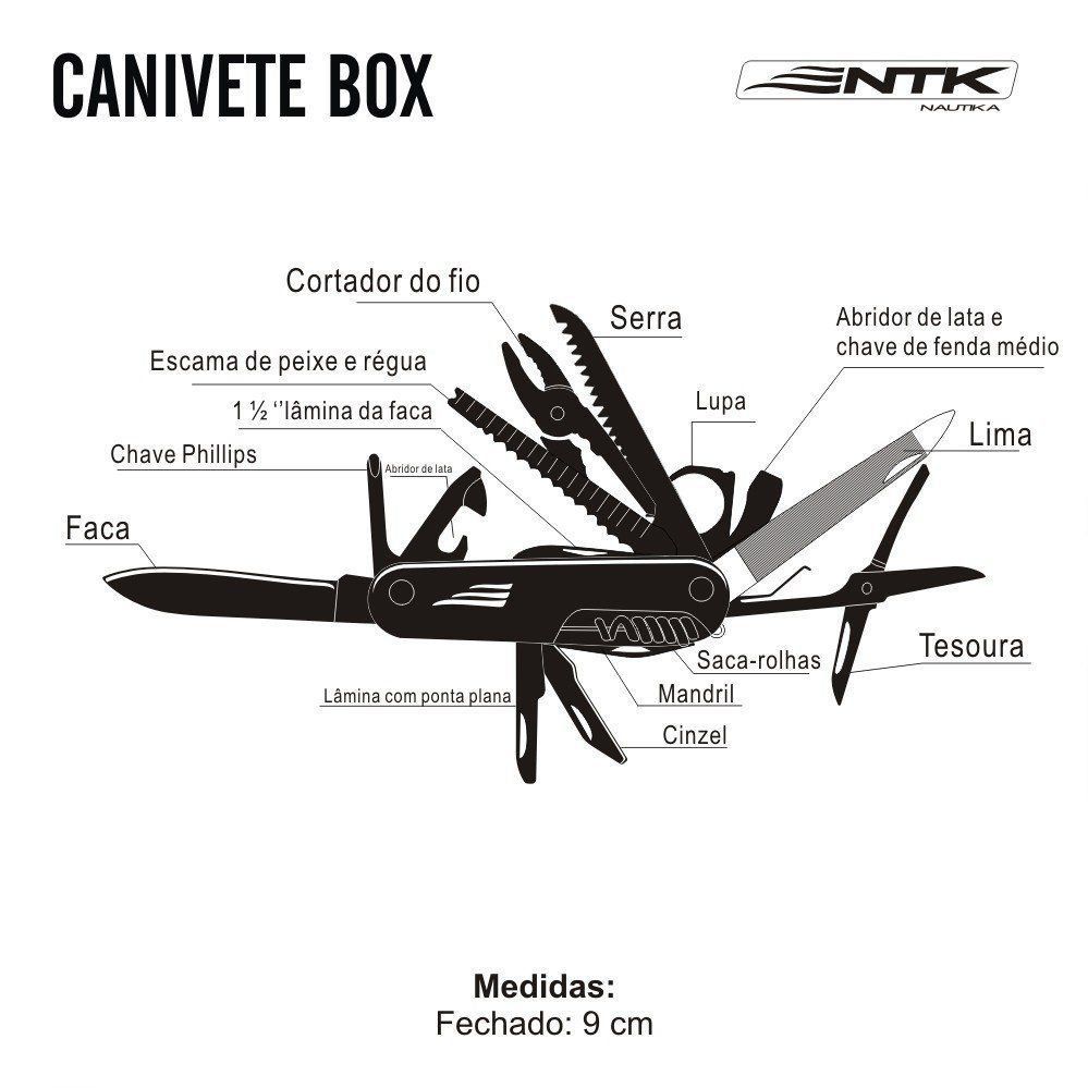 Canivete Box 18 Funções - Nautika