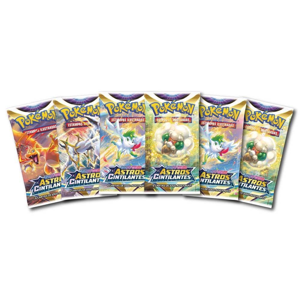 Cartas Pokémon EE9 Booster 10 Pacotes 60 Cartas - Astros Cintilantes
