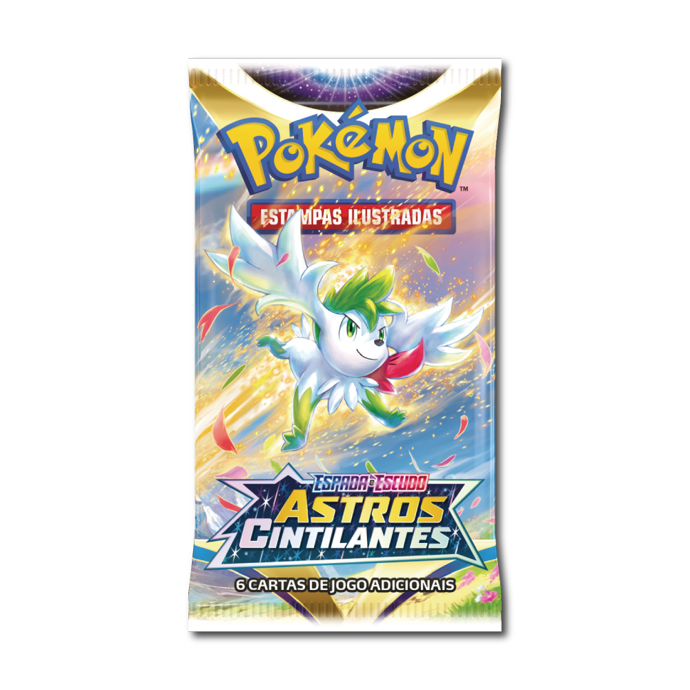 Cartas Pokémon EE9 Booster 6 Pacotes 36 Cartas - Astros Cintilantes
