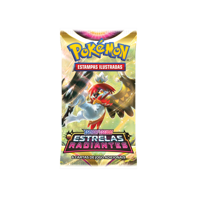 Cartas Pokémon Espada Escudo Booster 5 Pacotes 30 Cartas - Estrelas Radiantes