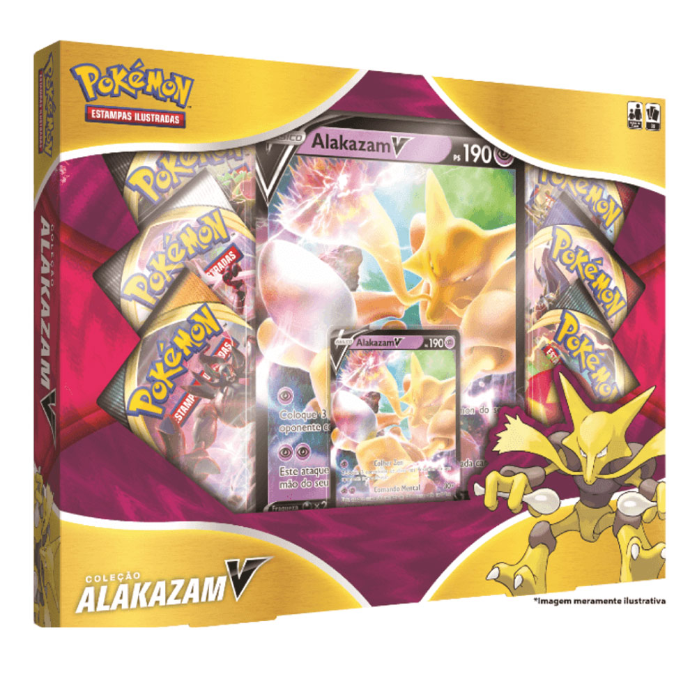 Coleção Pokemon Box Alakazam V 38 Cartas