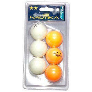 Conjunto 6 unidades de Bolinhas de Ping Pong - Nautika