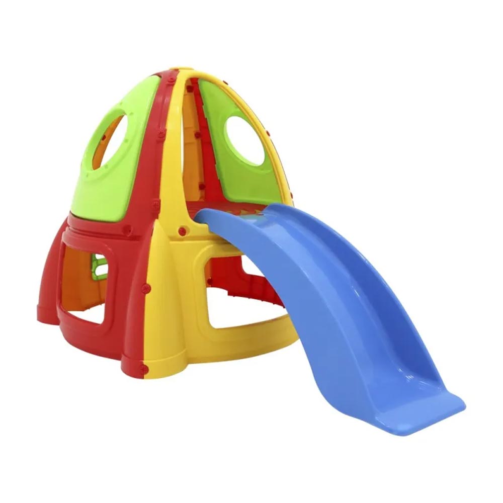 Escorregador Infantil Foguete Playground Colorido Bel