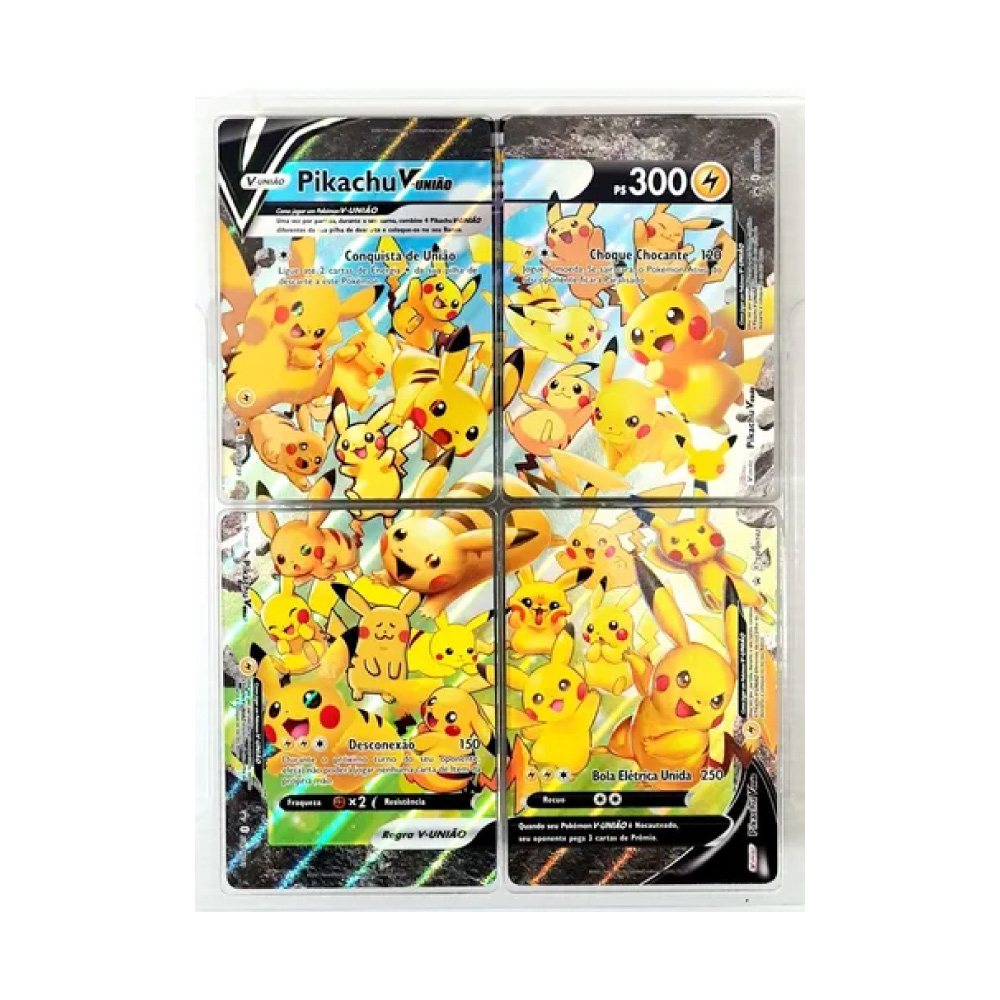 Jogo Cartas Pokemon 25 Anos Box Pikachu V União 46 Cartas Copag