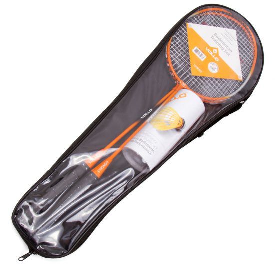 Kit Badminton Vollo 2 Raquetes 3 Petecas de Nylon - Vollo