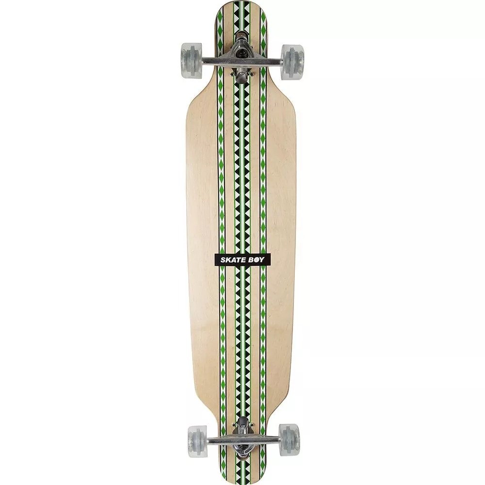 Skate Longboard Profissional Branco Fenix