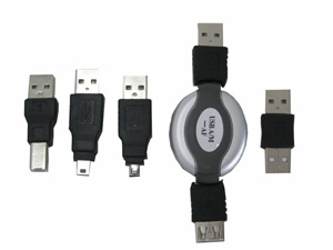 KIT RETRÁTIL USB 2.0 PARA VIAGEM U04-2 HITTO