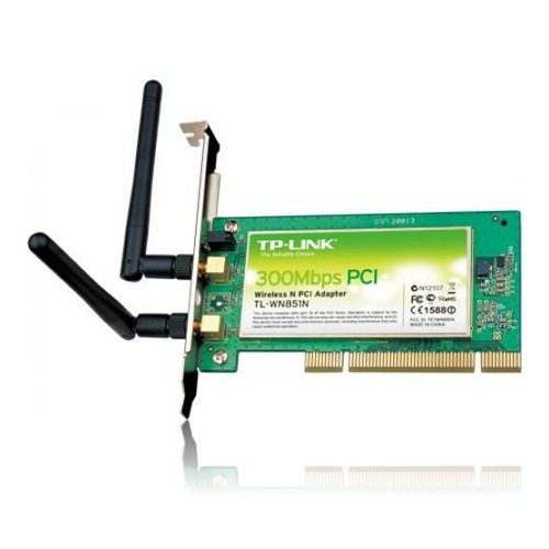 Placa de Rede Wireless PCI TP-LINK 300MBPS TL-WN851N