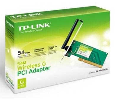 Adaptador Wireless 802.11G 54Mbps 2.4GHz PCI TP-LINK