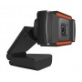 Câmera Webcam C/ Microfone HD 720p USB Preto / Laranja