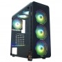 Gabinete Gamer K-Mex Infinity Polygon S/ Fonte C/ Coolers RGB e Controlador- CG-08G8