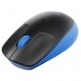 Mouse Óptico Alta Precisão Sem Fio usb Preto/Azul Logitech - M190