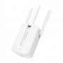 Repetidor De Sinal Mercusys Wireless 300mbps C/ 3 Antenas Branco - Mw300re