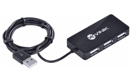 Hub USB Vinik  2.0 4 Portas 1,2M de Cabo - HUV-20