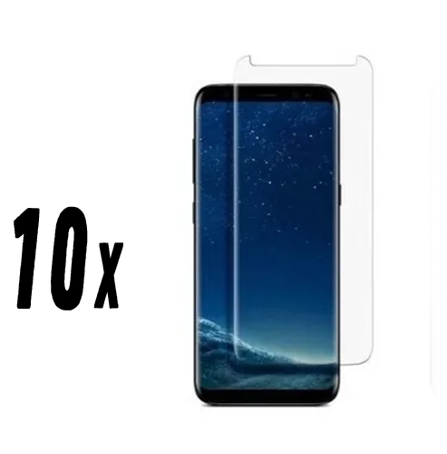Kit 10 Películas de Vidro Temperado P/ Celular - Samsung Galaxy S9 Plus (sem borda 100% Reta)