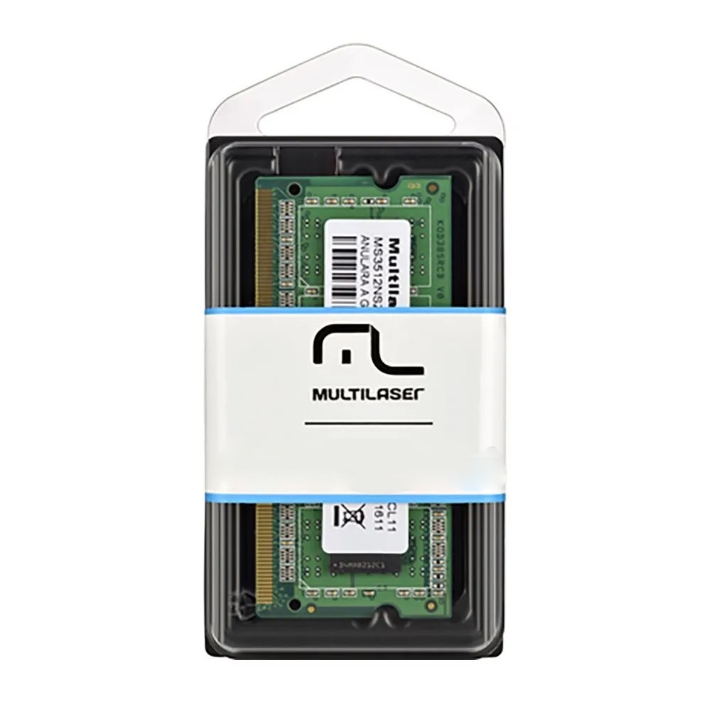 Memória RAM P/ Notebook Multilaser Ddr3 Sodimm 4GB - Mm421