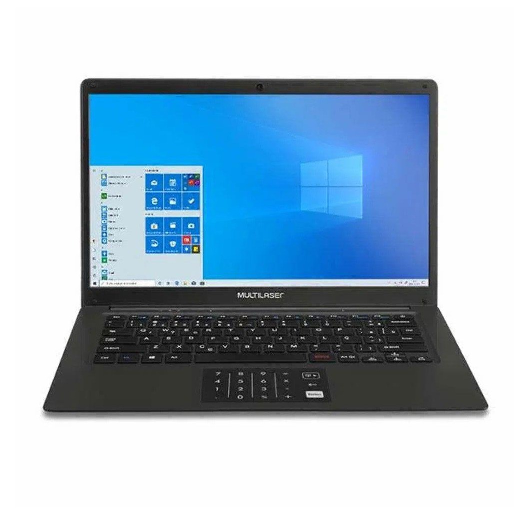 Notebook Multilaser 14 Pol. Pentium 4GB 64GB Windows 10 Preto Legacy - PC310