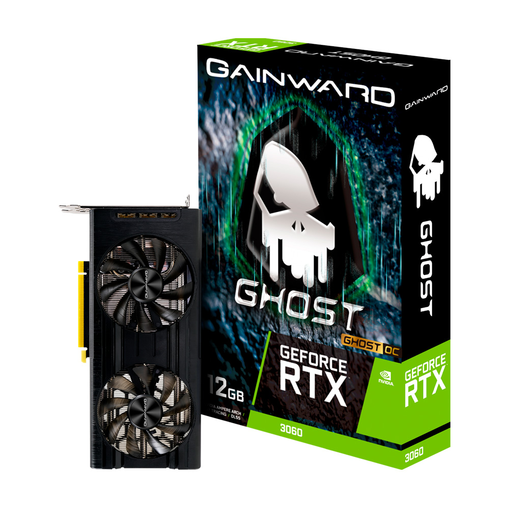 Placa de Vídeo Gainward GeForce RTX 3060 Ghost OC, 12GB, GDDR6, 192bit, NE63060T19K9-190AU