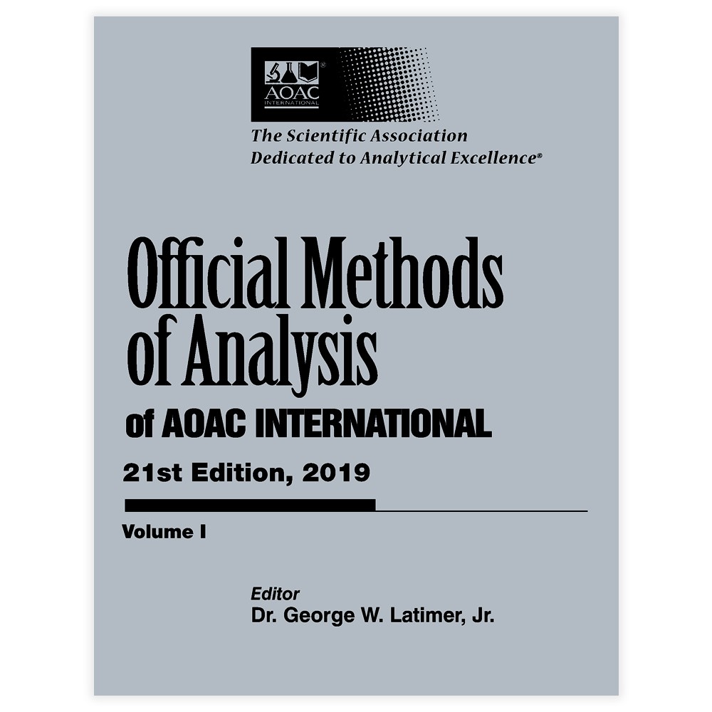 Livro - Official Methods of Analysis of AOAC INTERNATIONAL 21th Edition 2019