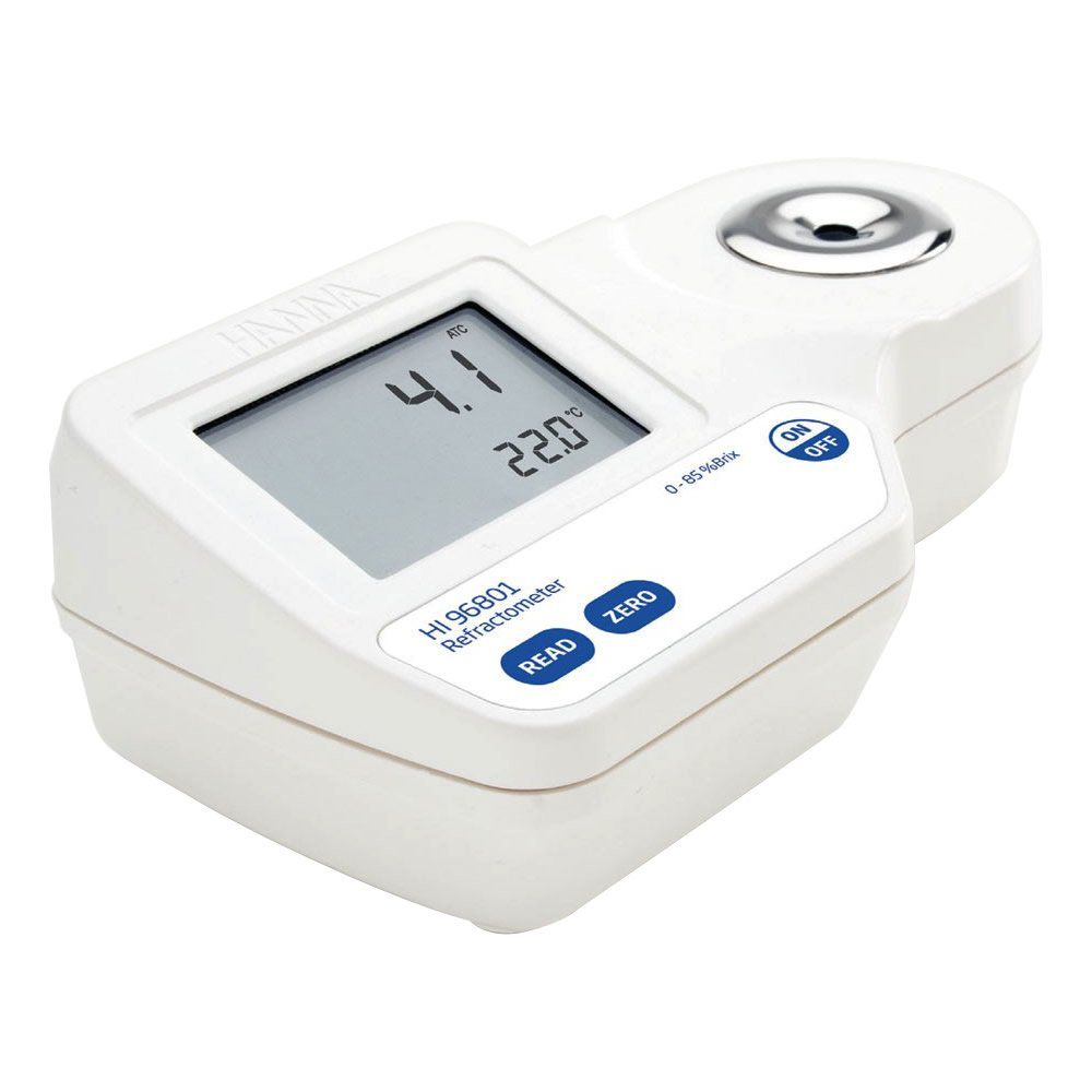 Refratômetro Digital Portátil para Medição de Açúcar 0-85% (Brix) Ref. HI 96801