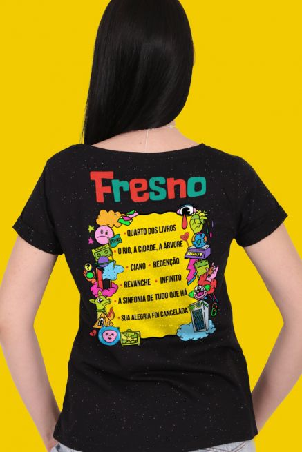 Camiseta Feminina Fresno Festival de Música Ícones