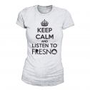 Camiseta Feminina Fresno - Keep Calm White