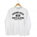 Camiseta Manga Longa Unissex Fresno Rock White