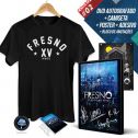Combo DVD Fresno 15 Anos ao Vivo AUTOGRAFADO + Camiseta