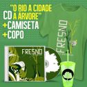 Combo Fresno CD O Rio A Cidade A Árvore + Camiseta Masculina + Copo
