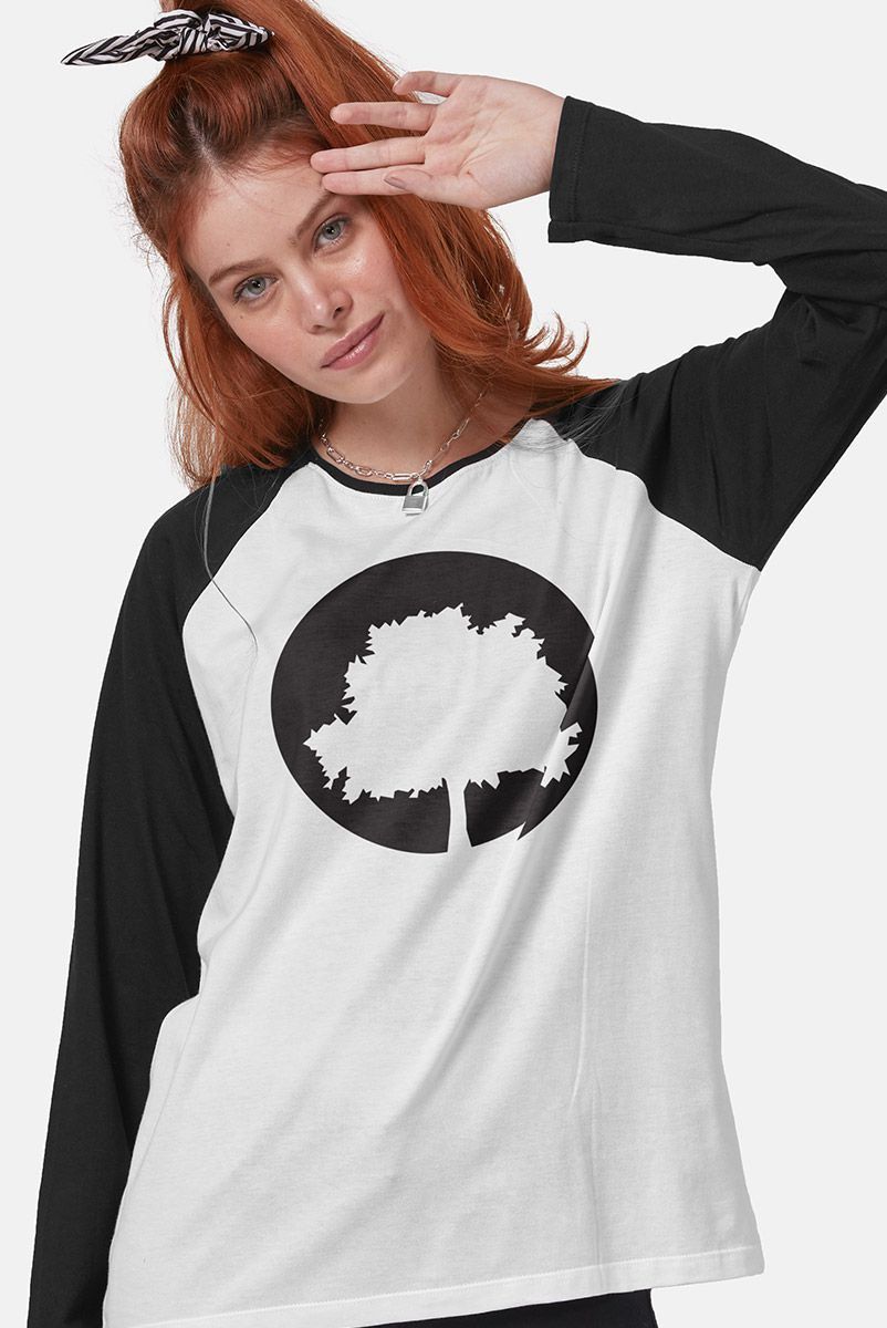 Camiseta Manga Longa Feminina Fresno Logo Árvore
