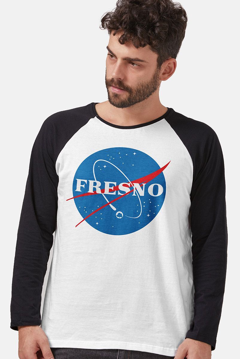 Camiseta Manga Longa Masculina Fresno Programa Espacial