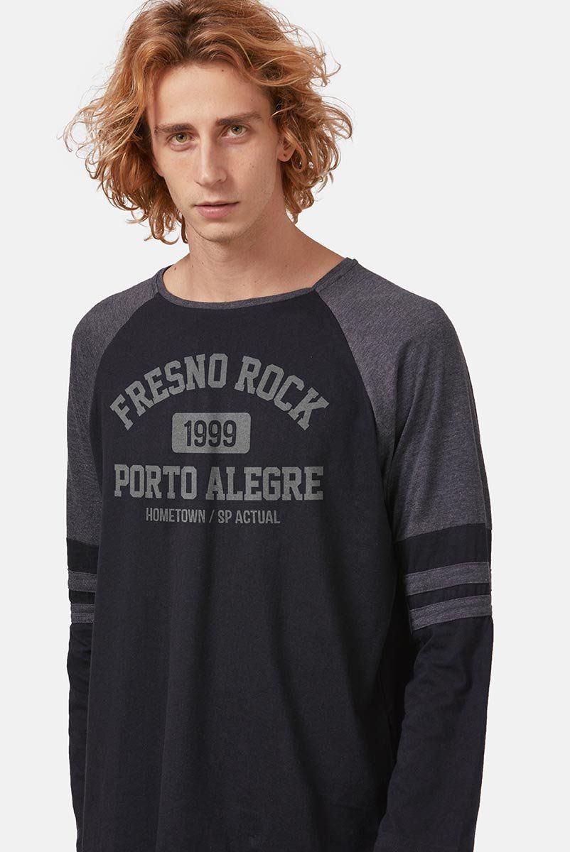 Camiseta Manga Longa Masculina Fresno Rock