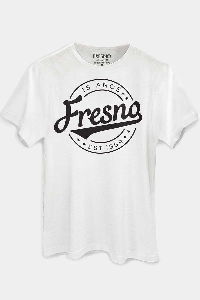 Camiseta Masculina Fresno 15 Anos Est 1999 White