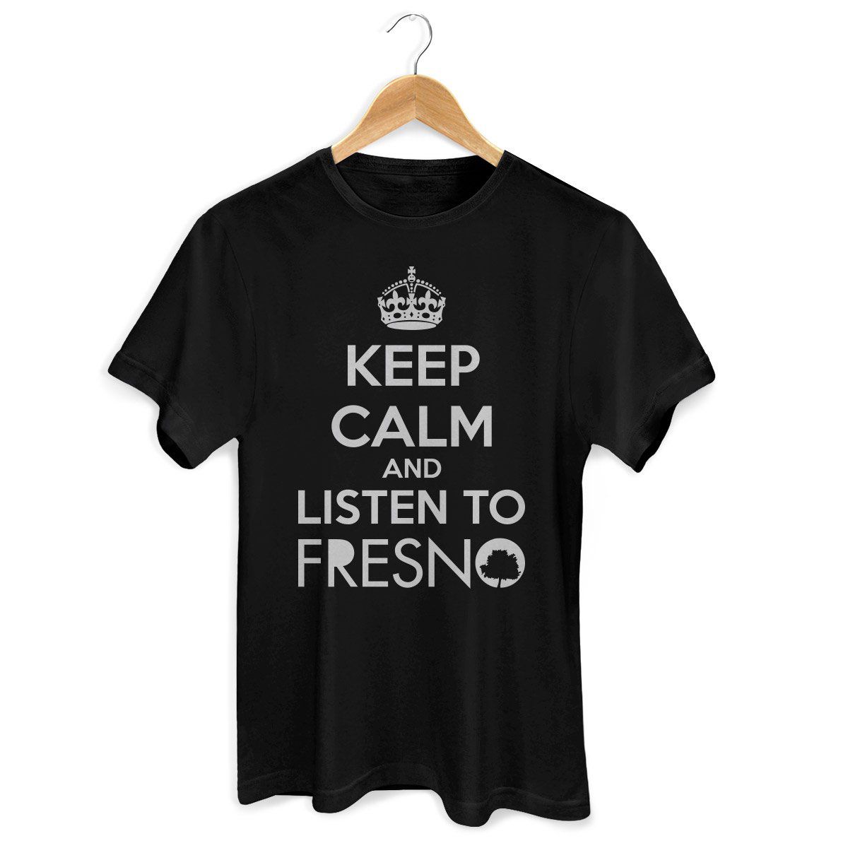 Camiseta Masculina Fresno - Keep Calm Black